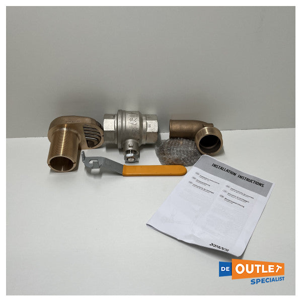 Kit de entrada de agua de enfriamiento Volvo Penta Bronce 2.5 pulgadas - 23219830