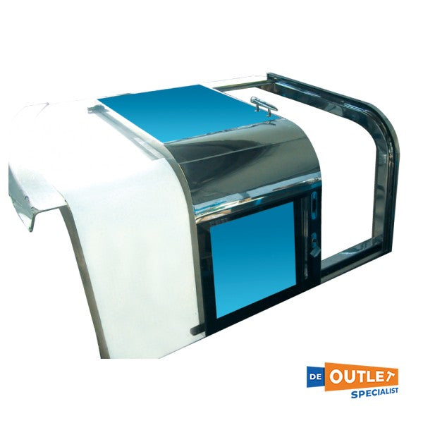 Opacmare 2539 RVS schuifluik voor flybridge toegang RVS