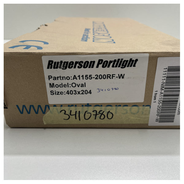 Rutgerson ovale Portlight Steel inoxydable 403 x 204 mm-a1155-200rf-w