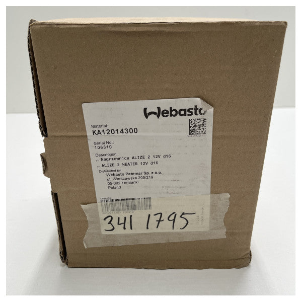 Webasto Alize 2 12V 16 mm varmelegeme - KA12014300