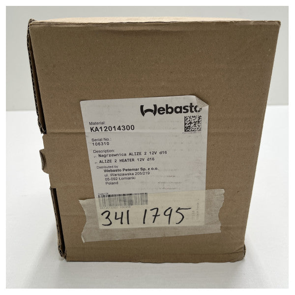 Webasto Alize 2 12V 16 mm heater - KA12014300