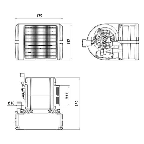 Webasto Alize 2 12V 16 mm varmelegeme - KA12014300