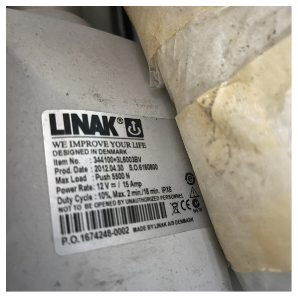 Linak 34410+3L6003BV elektrikli silindir beyaz