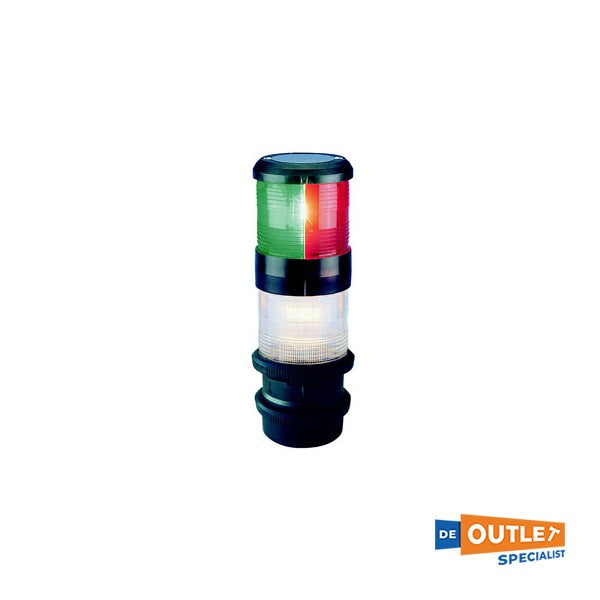 Aqua Signal sarja 40 kolmivärivalo 12/24V musta - 3547953000