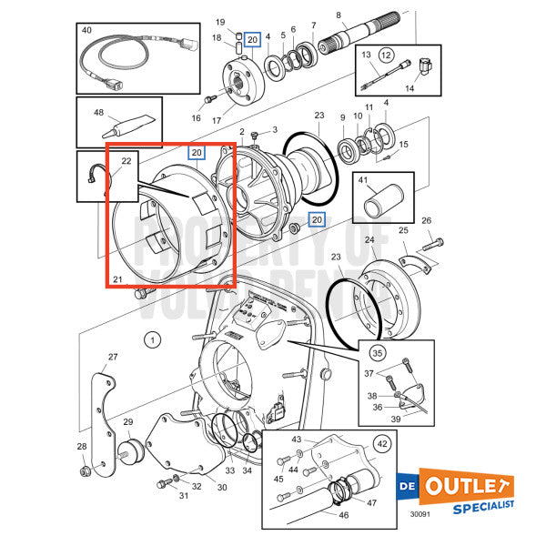 Volvo Penta krikasset protection kap - 3588817