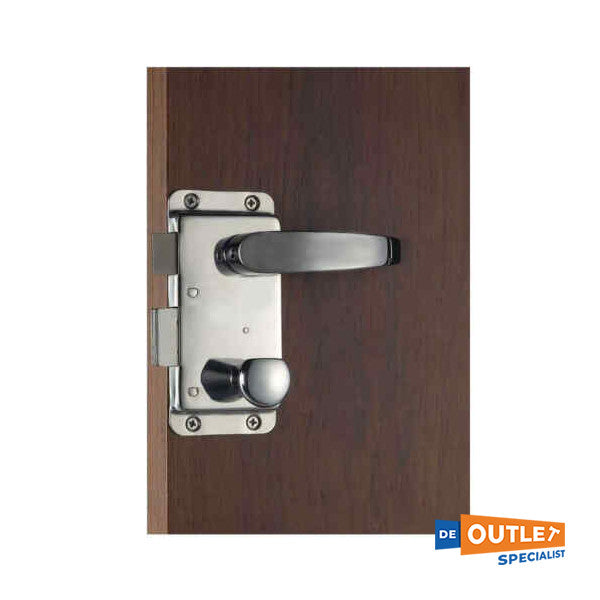 Osculati stainless steel door handle and lock - 38.129.57
