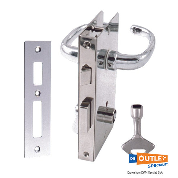 Osculati brass door lock and handle - 38.134.05