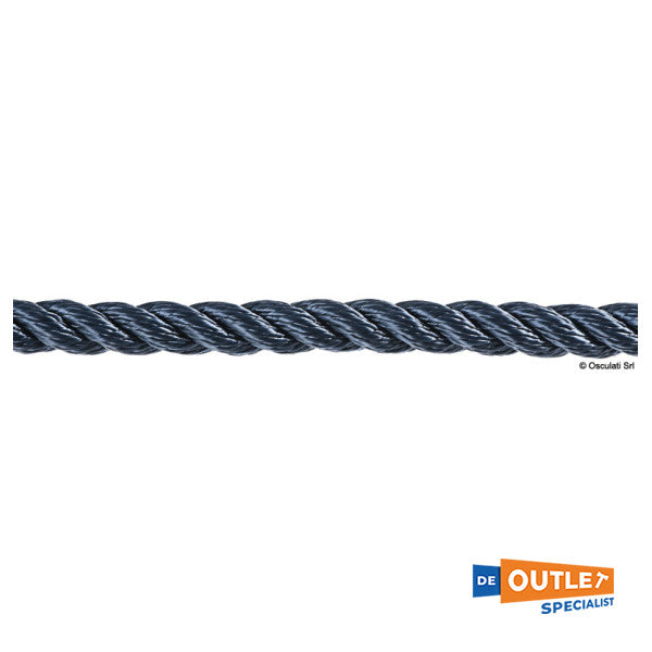Rol Osculati 22 mm 3-strings geslagen lijn blauw lengte 100 meter