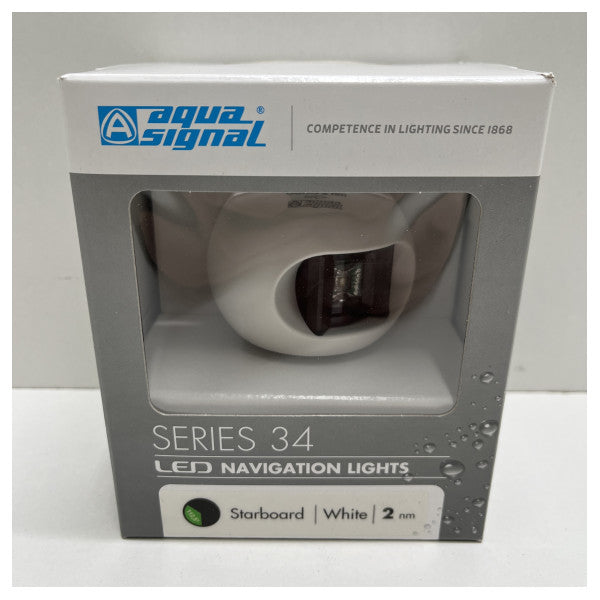 Aqua Signal series 34 LED navigation light starboard white - 20183