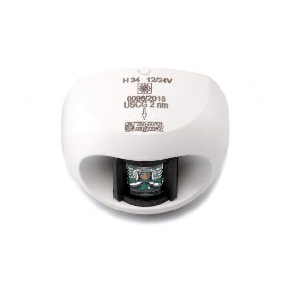 アクアシグナルシリーズ34 LEDスターンライトホワイト12/24V航海灯 - 3852101000