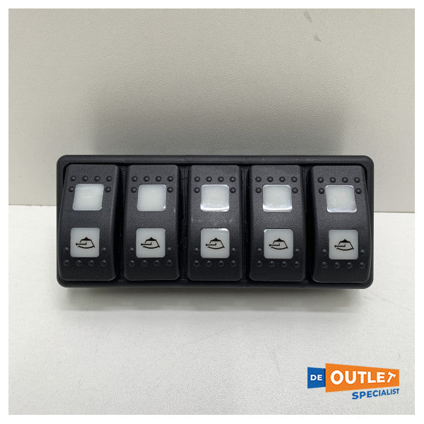 CNB bilge pump switch panel black - 42170A
