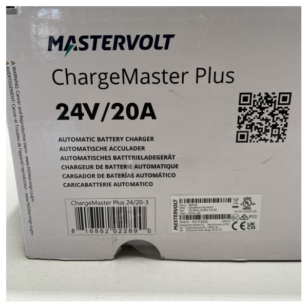 Mastervolt ChargeMaster Plus 24V | 20A | 3 uitgangen acculader - 44320205