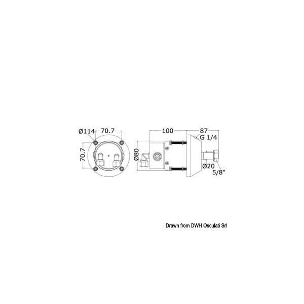Multiflex LM-HP tipo 27 hydraulic steering system kit - 45.708.00