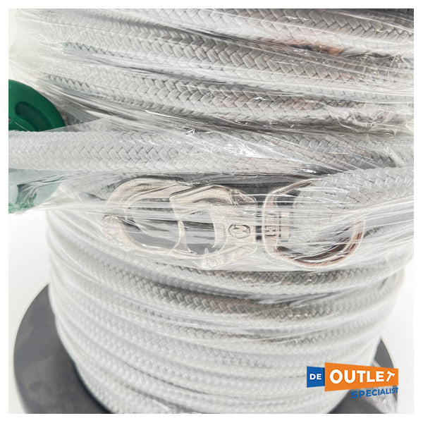 Linea a doppia treccia Roller Lancelin 14 mm grigio 65 metri