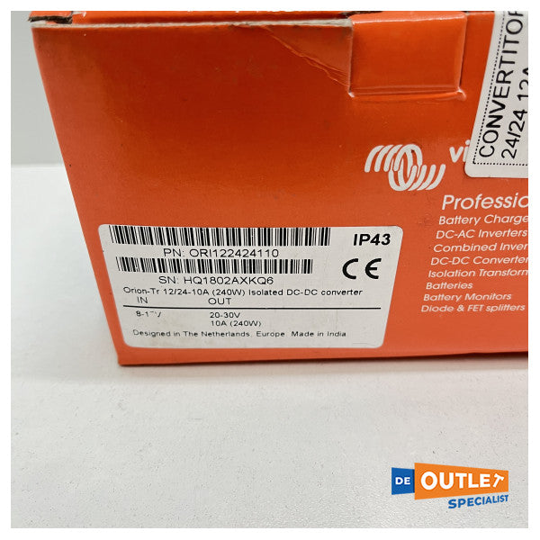 Victron Orion-Tr DC-DC μετατροπέας 24-24V - 12A - ORI242428110