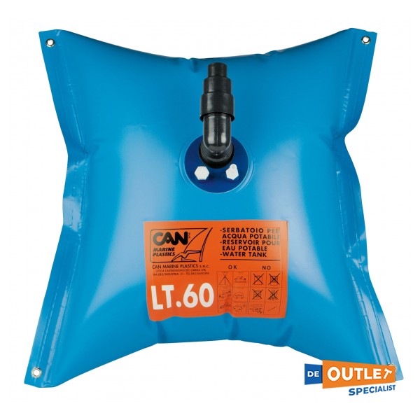 CAN flexibele 60 liter watertank blauw - SE2070