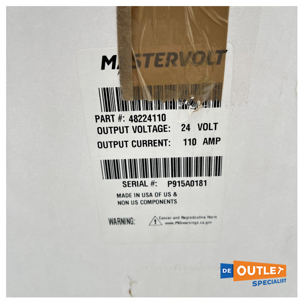 MasterVolt Alpha III 24V - 110a Dynamo ta 'Kapaċità Għolja - 48224110