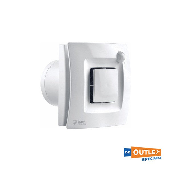 Soler silent douche en toilet ventilator wit met sensor 230V