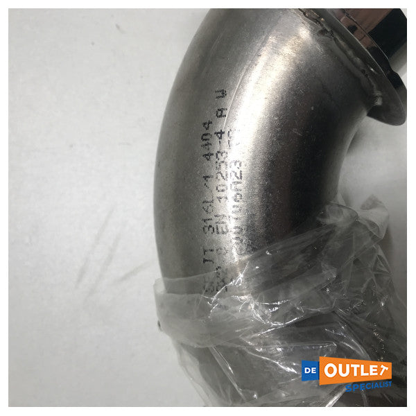 Stainless steel 90 degree exhaust bent - 61765Y