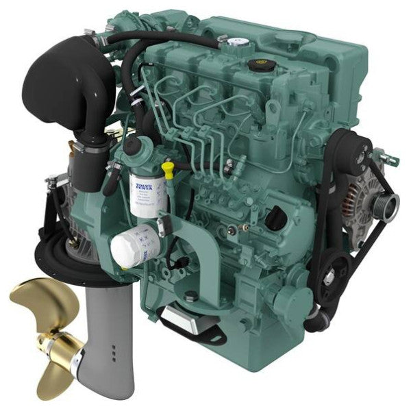 Volvo Penta D2-75 75HP marine diesel engine with 150S saildrive