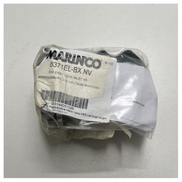 Marinco 32 ampere shore power inlet stainless steel - 6371EL-BX.NW
