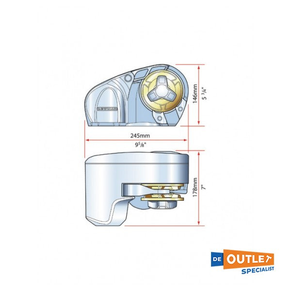 Lewmar Pro-Fish 1000 elektrisk ankerspil 12V / 8 mm - 6656411198