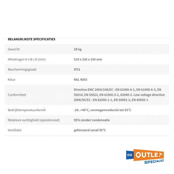 Whisper Power WPC 24V/3500W/90A acculader / omvormer - 60201302