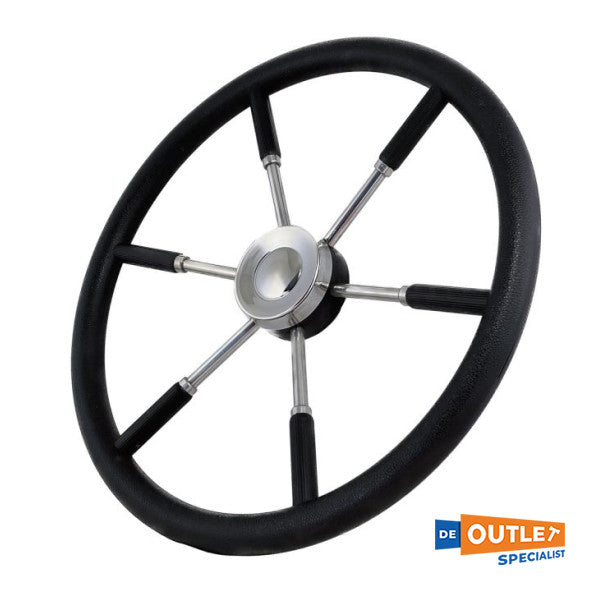 STAZO stuurwiel type 13 | fraai RVS stuurwiel met teak rand | AVA Marine STAZO stuurwiel type 13 | fraai RVS stuurwiel met teak rand | AVA Marine