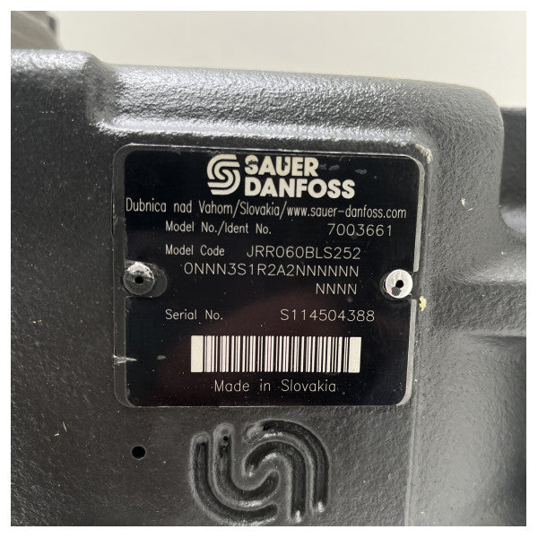 Sauer Danfoss hydraulic pressure pump 60 cc | 400 bar - JRR060BLS252