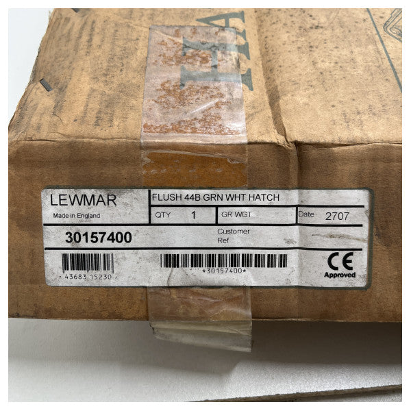 Lewmar Flush size 44B 512 x 512 low profile deck hatch - 30157400
