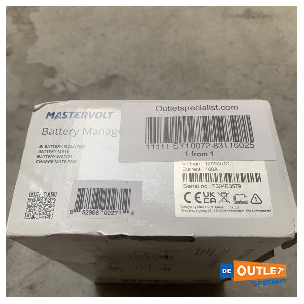 Διανομέας ρεύματος φόρτισης Mastervolt Battery Mate 1602 IG - 83116025