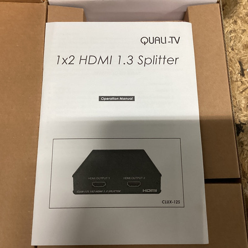 Clux-12S 1 to 2 HDMI splitter