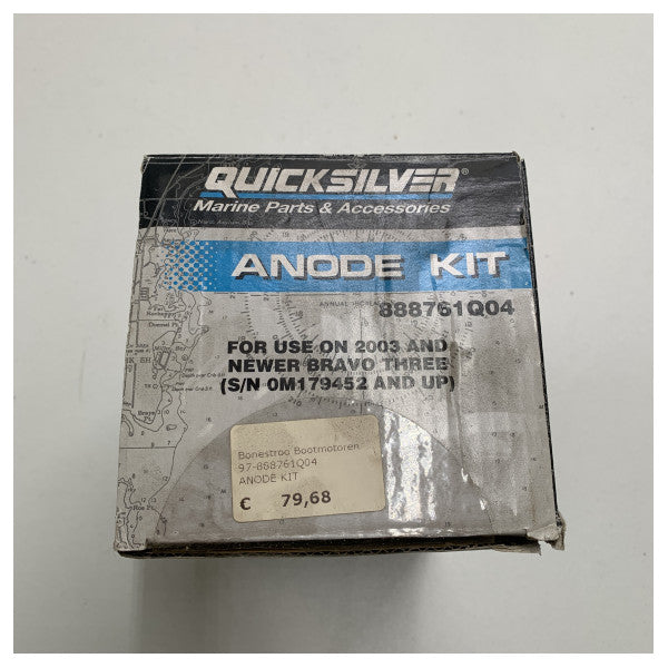 Quicksilver 888761Q04 anode kit for MerCruiser Bravo III