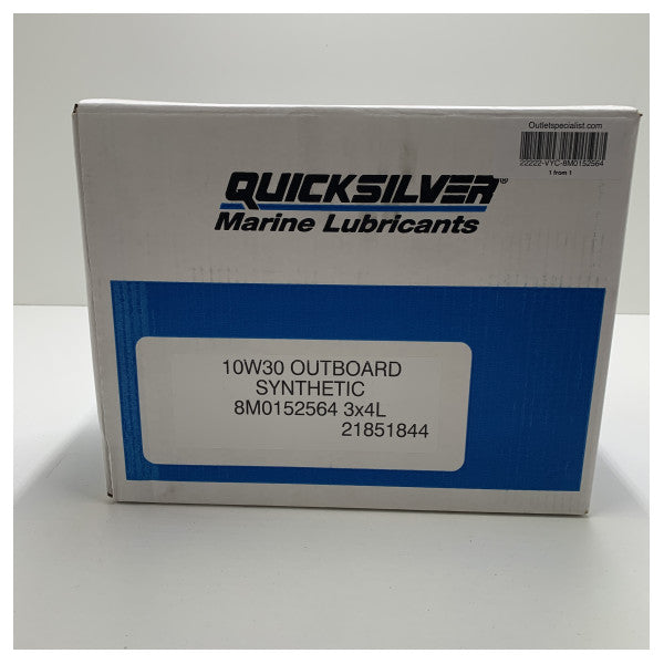 Mercury Quicksilver SAE 10W-30 Synthetic engine oil 3x 4L - 8M0152564
