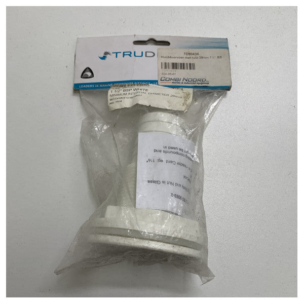 Trudesign 1 1/2 pollice | 38 mm passacavo per pelle bianco - 90434