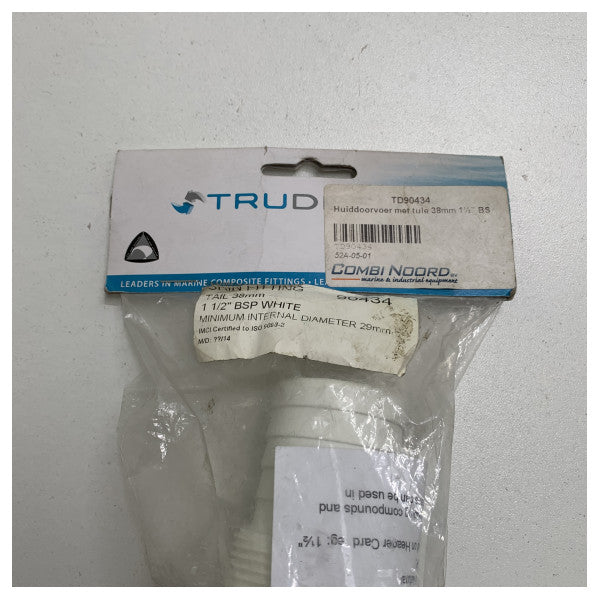 Trudesign 1 1/2 pollice | 38 mm passacavo per pelle bianco - 90434
