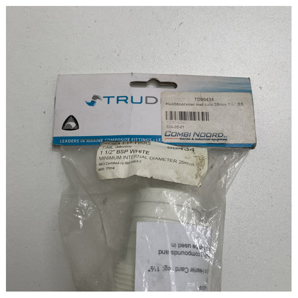 Trudesign 1 1/2 inch | 38 mm huiddoorvoer wit - 90434