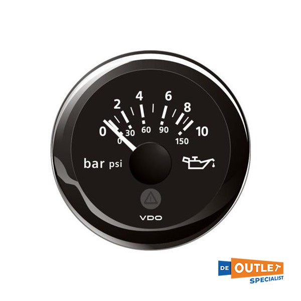 VDO Viewline oil pressure indicator black - A2C59512603