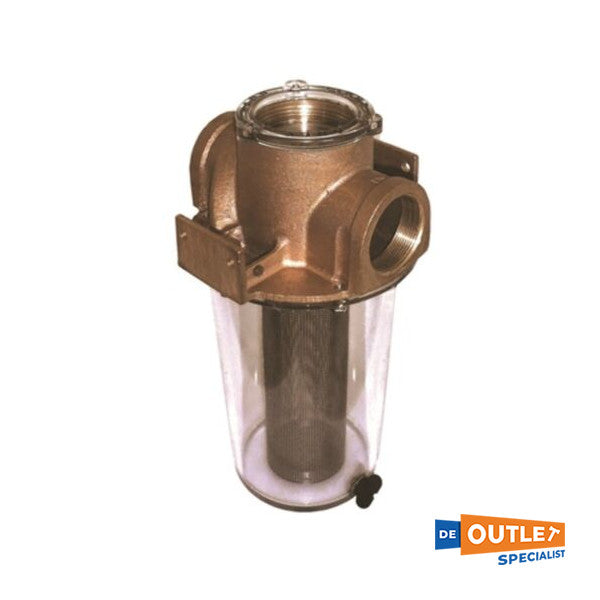 Groco ARG-2500-P 2,5 Inch raw water strainer / waterfilter brons