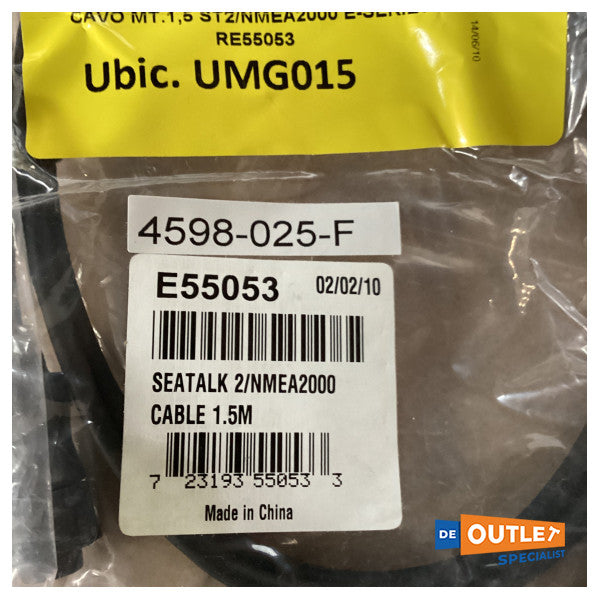 Cabo conversor Seatalk2 para NMEA da Raymarine 1,5 m E55053