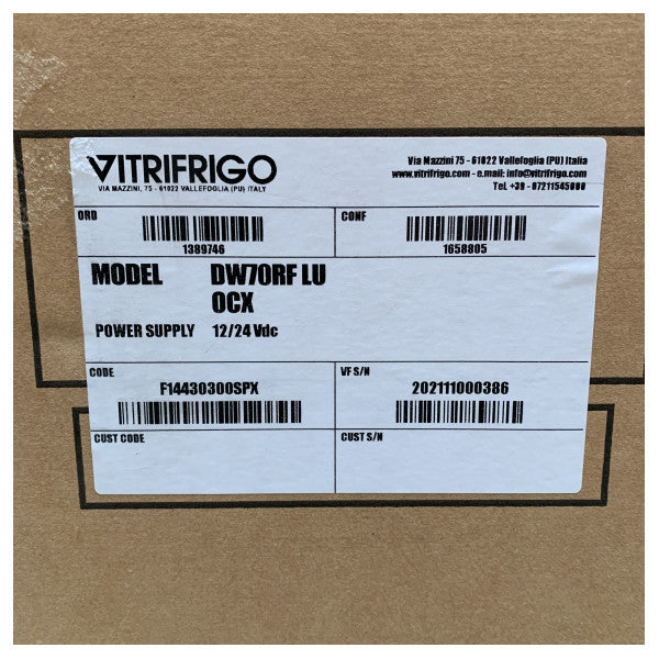 Vitrifrigo DW70RF 70L ステンレス製コンプレッサー式引き出し冷蔵庫 12/24V