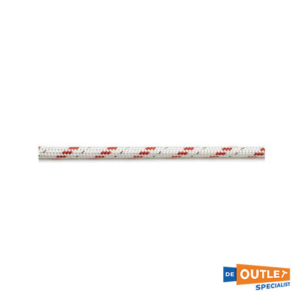 Rol Trem Sidney dubbel gevlochten lijn polyester 10 mm rood - 150 m