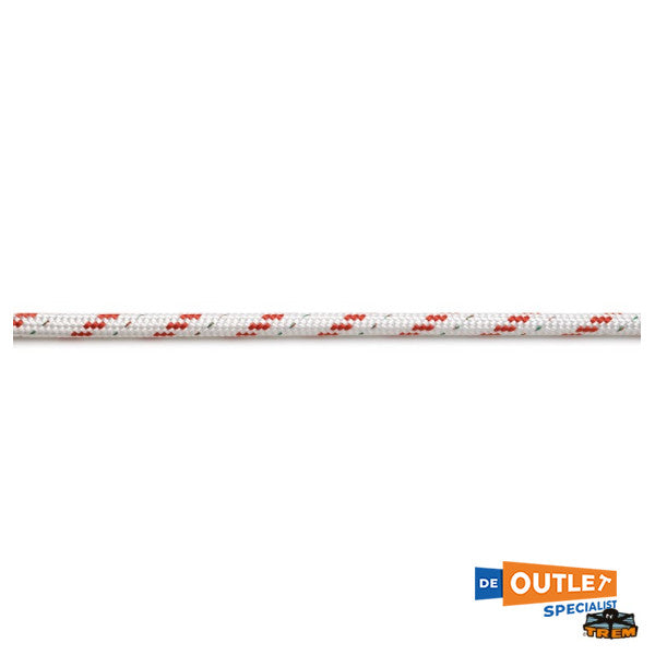 Rol Trem Sidney dubbel gevlochten lijn polyester 14 mm rood - 100 m