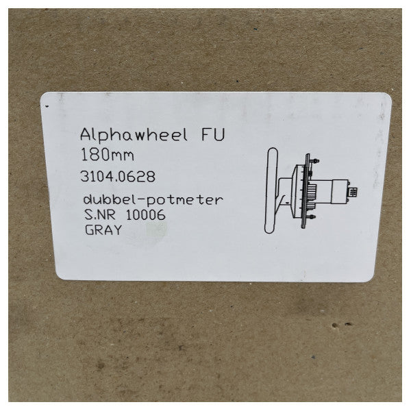 Alphatron AlphaWheel FU 180mm χειροκίνητο τιμόνι για να ακολουθήσετε το τιμόνι