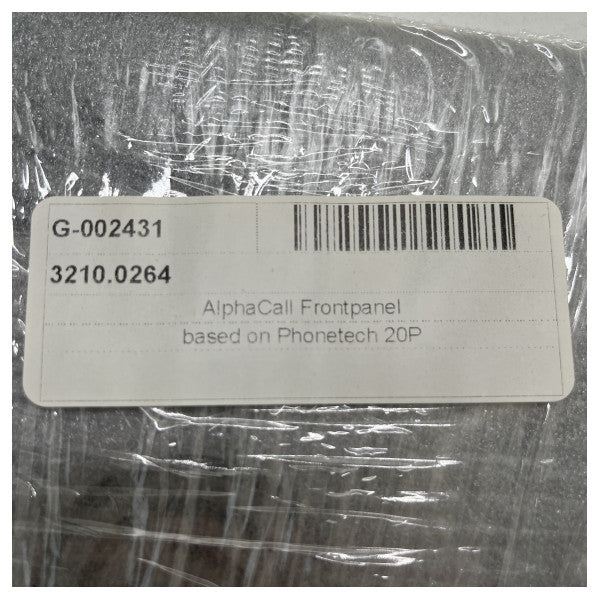 Alphatron AlphaCall Frontpanel bezel black - grey - G-002431
