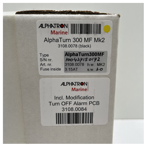 Alphatron AlphaTurn 300 MF MK2 black rate of turn display