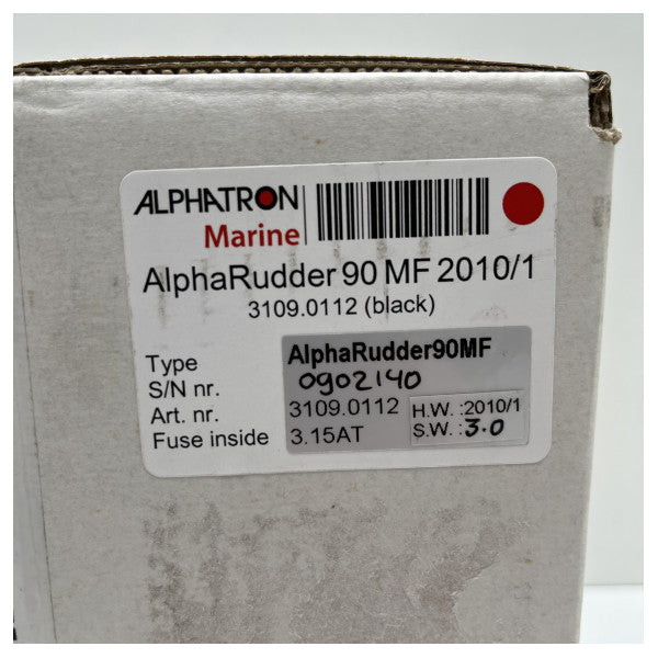 Alphatron AlphaRudder 90 MF MK1 black rudder angle indicator display