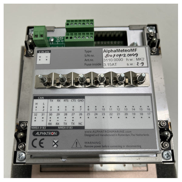 Alphatron AlphaMeteo MF MK2 display nero della stazione meteo