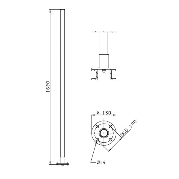 Comrod Antenna VHF AV8 1,7 M 2 DBI 118-144 MHz