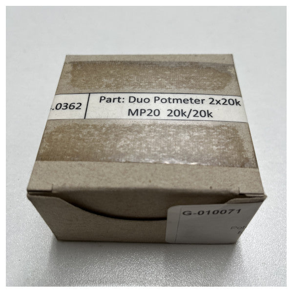 Alphatron Megatron Potentiometer Duo 2 x 20 kOhm for FU-Tiller MP20